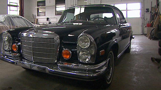Chasing classic cars red mercedes #2