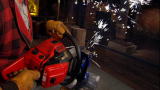 Time Warp: Chainsaw Cutting Metal