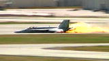 Destroyed in Seconds: Fiery F-18 Landing