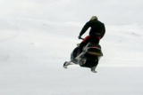 Destroyed in Seconds: Snowmobiler vs. Cement