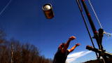 Time Warp: Strongman Barrel Throw