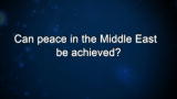 Curiosity: Elie Wiesel: Peace in the Middle East?