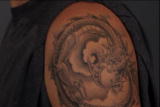 LA Ink Shorts: Dragon Circle Tattoo