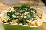 Emeril Green: Breakfast Spinach Veggie Sausage Strata
