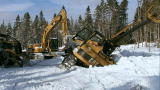 American Loggers: Delimber in a Ditch