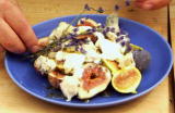 Emeril Green: Figs with Blue Cheese Honey and Lavender