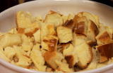 Emeril Green: Peaches and Cream Bread Pudding